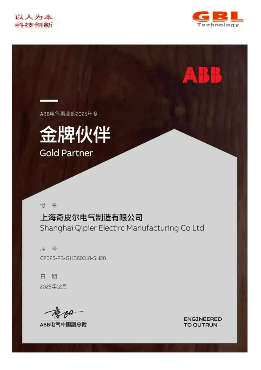 ABB Electrification 2025 Gold Partner